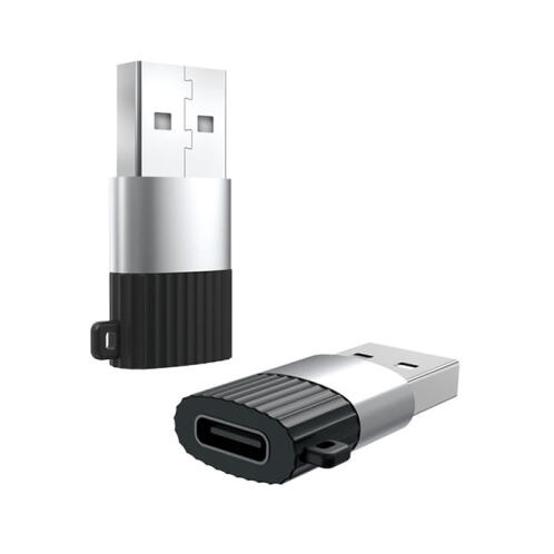 XO Αντάπτορας USB High-Speed Α αρσ. - USB Type-C θηλ., σε μαύρο/ασημί χρώμα XO NB149-E