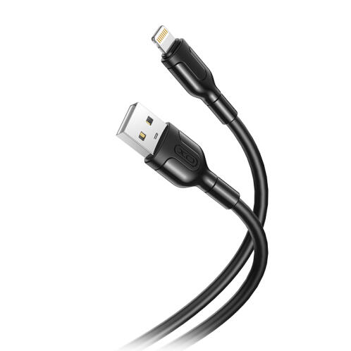 XO Καλώδιο USB High-Speed A αρσ. - Lightning 10.5W, 1.00m σε μαύρο χρώμα XO NB212