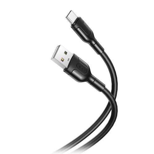 XO Καλώδιο High-Speed  USB A αρσ. - USB Type-C αρσ. 10.5W, 1.00m σε μαύρο χρώμα XO NB212