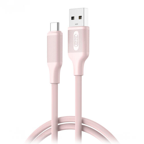 XO Καλώδιο USB High-Speed A αρσ. - USB Type-C αρσ. 15W, 1.00m σε ροζ χρώμα XO NB265