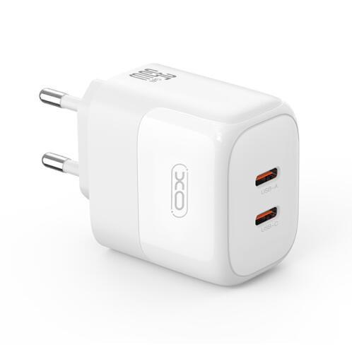 XO Φορτιστής Universal GaN με 2 Εξόδους USB-C 35WXO L140 EU Λευκός