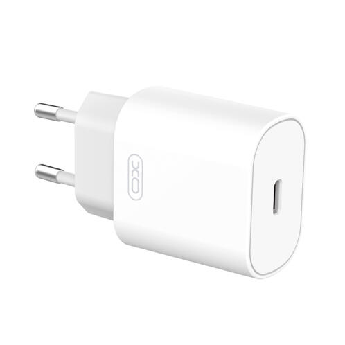 XO Universal φορτιστής USB-C, 25W σε λευκό χρώμα XO L91 EU 25W TYPE-C FAST CHARGER
