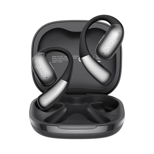 XO Ασύρματα Bluetooth ακουστικά handsfree με τεχνολογία ΑΙ, σε μαύρο χρώμα XO G37 LEATHER BLACK COLOR