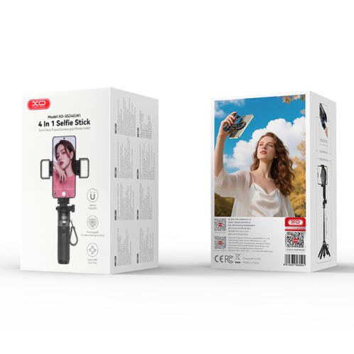 XO 4 σε 1 Πολυμορφικό bluetooth selfie stick XO SS24 (LW)