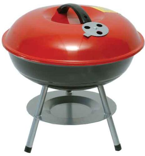 Velco Ψησταριά Στρογγυλή Ø36,5εκ. Κόκκινο Μαύρο