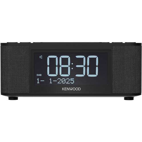 Kenwood CRST55DAB-B Επιτραπέζιο Ψηφιακό Ρολόι LCD με Ξυπνητήρι & Ραδιόφωνο Μαύρο