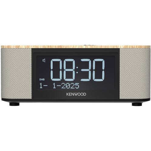 Kenwood CRST55DAB-M Επιτραπέζιο Ψηφιακό Ρολόι LCD με Ξυπνητήρι & Ραδιόφωνο Mocca