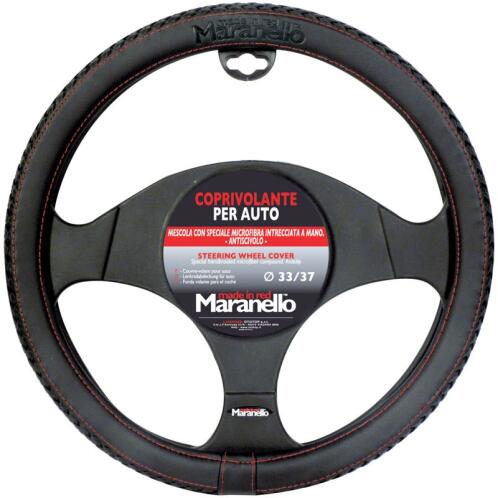 Maranello  Κάλυμμα Τιμονιού Μαύρο / Κόκκινη Ραφή 37-43cm