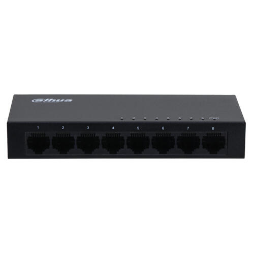 DAHUA 8-Port Unmanaged Gigabit Switch 10/100/1000, σε μαύρο χρώμα DAHUA DH-SG1008
