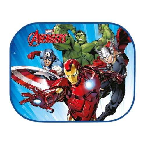 Marvel Avengers Πλαϊνά Σκίαστρα Αυτοκινήτου με Βεντούζα 44x35cm,2τμχ