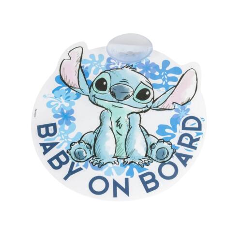 Disney Stitch Πινακίδα Σήμανσης Baby on Board με Βεντούζα, 1τμχ