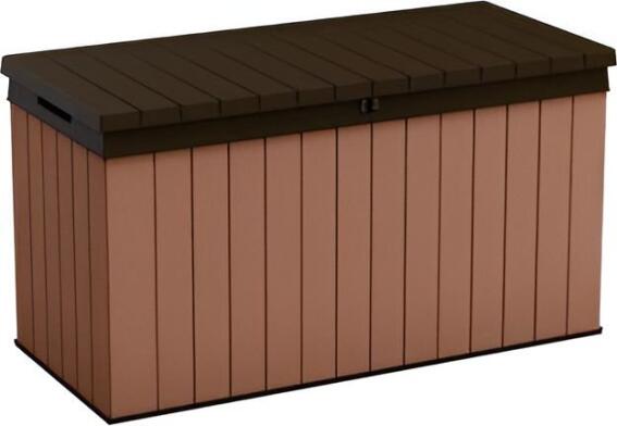 Keter Μπαούλο Αποθήκευσης Εξωτερικού Χώρου Darwin Πλαστικο 570lt  Καφε Μ142.5×Π65.3×Υ78.2εκ.