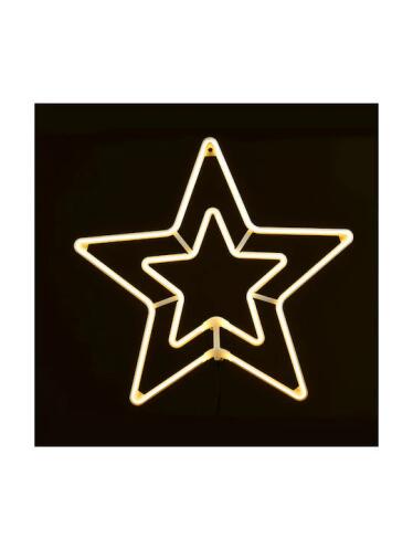 JOYLIGHT ΣΙΛΟΥΕΤΑ NEON LED ΑΣΤΕΡΙ ΔΙΑΦΑΝΟ