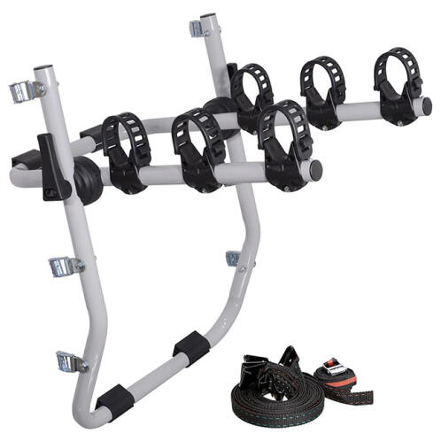 Rackit RK004G Μπάρα Βάση Ποδηλάτων Πορτ Παγκάζ Για 3 Ποδήλατα Γκρι