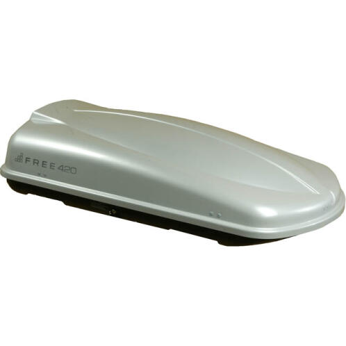 Free Μπαγκαζιέρα Οροφής 420lt Ασημί Με Μονό Άνοιγμα Και Quick Fix