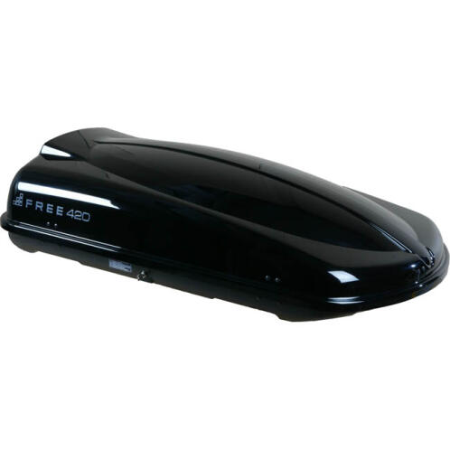 Free Μπαγκαζιέρα Οροφής 420L Μαύρη Γυαλιστερή Με Μονό Άνοιγμα Και Τοποθέτηση Quick Fix