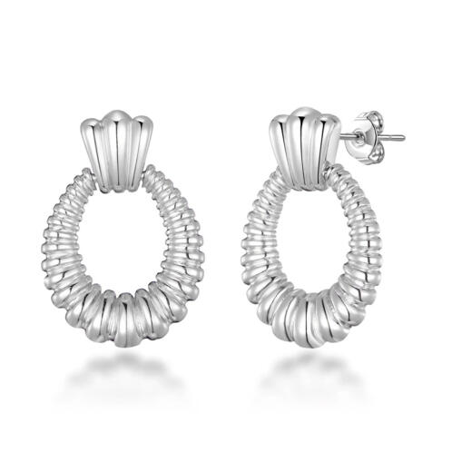 Σκουλαρίκια από Ορείχαλκο Χρώματος Ασημί Philip Jones