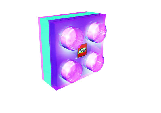 LEGO® lgl-bp2f friends brick light 3 purple + 3 pink (6 τεμ.)