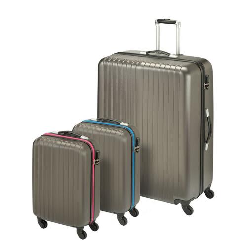 Princess Βαλίτσες 3 Σετ ABS 82cm+55cm+55cm San Marino Anthracite
