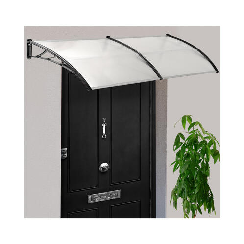 Διπλό Πλαστικό Κιόσκι - Τέντα Πόρτας Εισόδου 80 x 300 cm Χρώματος Λευκό SPM 30060101