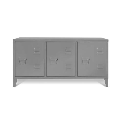 Idomya Μεταλλικό Έπιπλο Τηλεόρασης 113 x 40 x 58 cm Χρώματος Γκρι 30080256