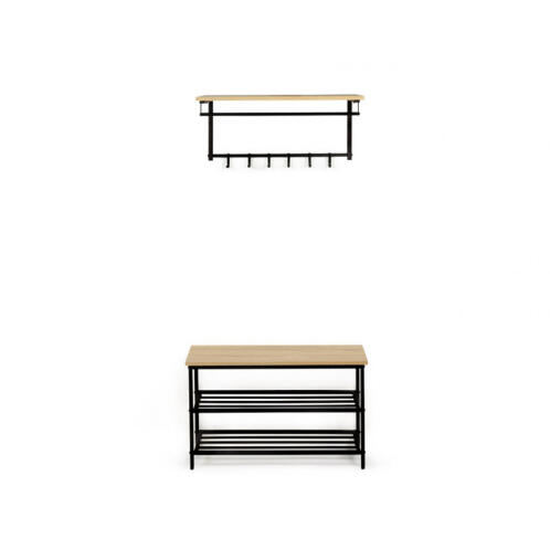 Σετ Έπιπλο Εισόδου με Μεταλλική Παπουτσοθήκη και Μεταλλική Κρεμάστρα Ρούχων Idomya 30087294