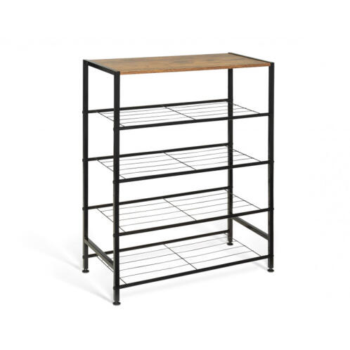 Idomya Μεταλλική Παπουτσοθήκη με 4 Ράφια Elize 63 x 30 x 80 cm Idomya 30087305