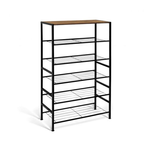 Μεταλλική Παπουτσοθήκη με 5 Ράφια Elize 63 x 30 x 100 cm Idomya 30088320