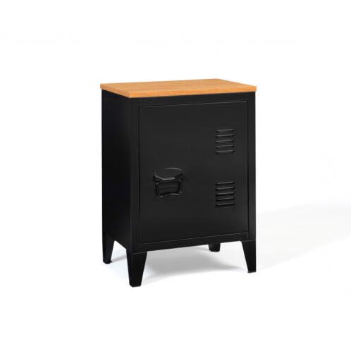 Idomya Μεταλλικό Ντουλάπι Αποθήκευσης 40 x 30 x 57 cm Χρώματος Μαύρο 30088521