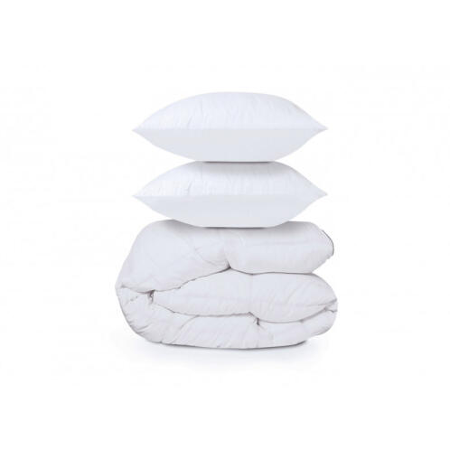 Σετ Πάπλωμα King Size 240 x 260 cm και 2 Μαξιλάρια από Πούπουλα Χήνας Idomya 30101074