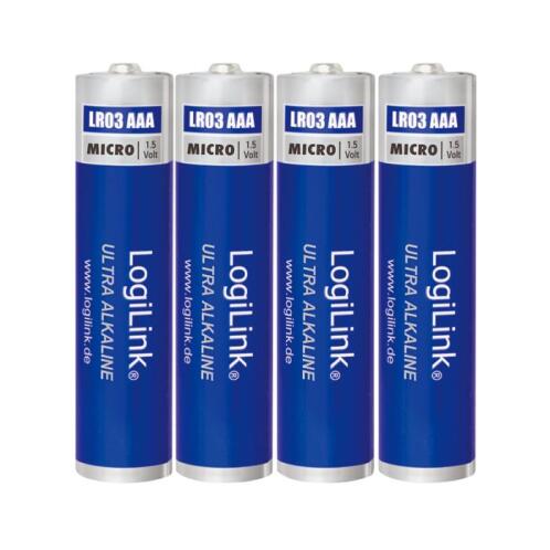 Battery AAA Alkaline Logilink LR03B4 4pcs