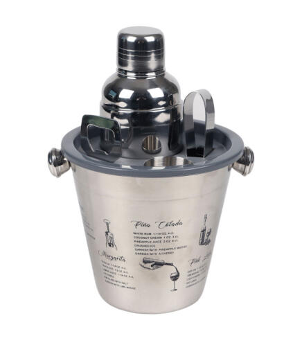 Urban Living Παγοδοχείο με Αξεσουάρ για Κοκτέιλ 22x17x15cm 30940