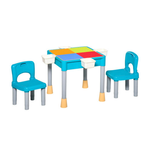 Σετ Παιδικό Τραπέζι με 2 Καρέκλες και 4 Κουτιά HOMCOM 312-038