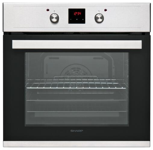 SHARP ΕΝΤΟΙΧΙΖΟΜΕΝΟΣ ΦΟΥΡΝΟΣ 59,5cm 69L ΜΕ ΑΕΡΑ & INOX ΠΡΟΣΟΨΗ