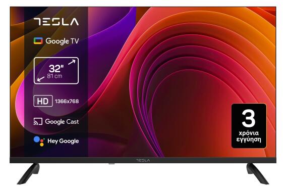 Tesla LED TV 32" 32E655BHS HD Google TV