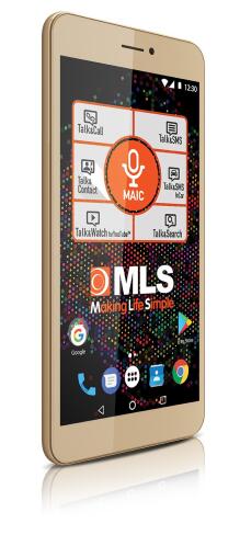 MLS Phab Κινητό Smartphone Champagne Dual Sim