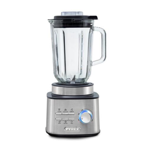 Pyrex Μπλέντερ με Γυάλινη Κανάτα 1.5lt 1500W SB-880 Inox