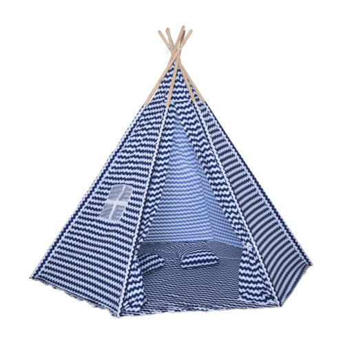 Παιδική Ινδιάνικη Σκηνή με Μαξιλάρια 200 x 200 x 170 cm HOMCOM 345-015BU