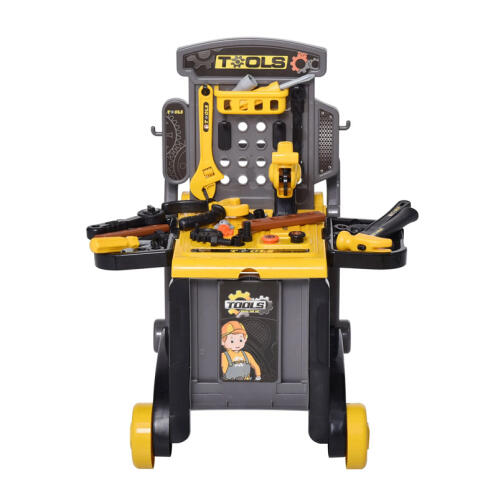 Παιδικό Παιχνίδι Μίμησης Πάγκος Εργασίας με Εργαλεία 3 σε 1 60 τμχ HOMCOM 350-071