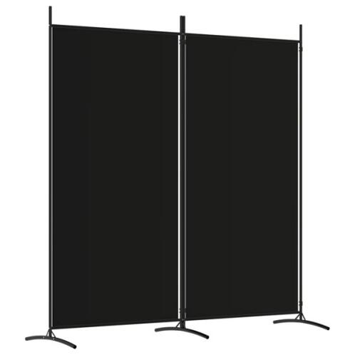 vidaXL Διαχωριστικό Δωματίου με 2 Πάνελ Μαύρο 175x180 εκ. από Ύφασμα 350261