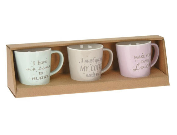 THE NETHERLANDS Σετ Κούπες πορσελάνινες χωρητικότητας 100ml - 3 τεμάχια