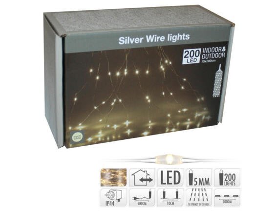 Διακοσμητικός Φωτισμός (AX8702520) με 200 Warm White Micro LED - 7m