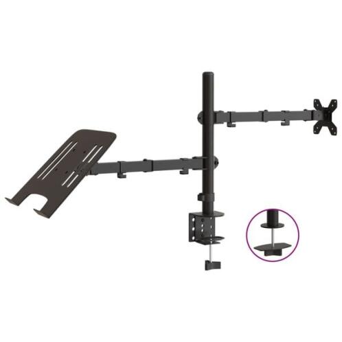 vidaXL Βάση Οθόνης VESA Μαύρη 75/100 χιλ. από Ατσάλι 358005