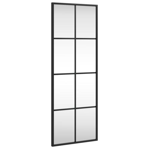 vidaXL 358642 Καθρέφτης Τοίχου με Πλαίσιο 30x80cm Μαύρο