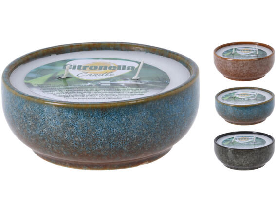 Αρωματικό Κερί 420901010 Σε κεραμικό δοχείο Με 2 φιτίλια 13 x 5cm Σε 3 επιλογές αρώματος
