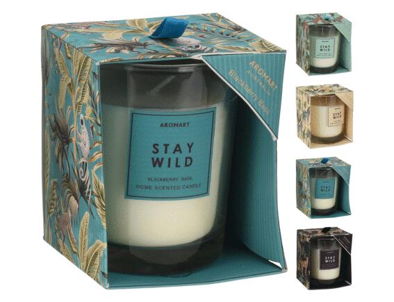 Αρωματικό Κερί Club Habana CC5058530 Σε γυάλινο δοχείο 8,5 x 10cm, Σε 4 επιλογές σχεδίου και αρώματος