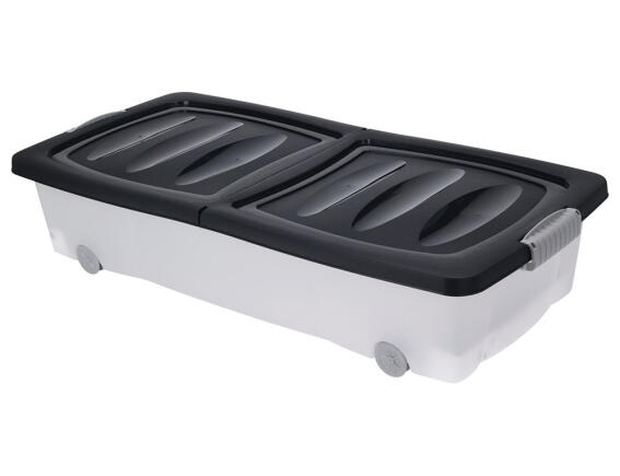 Κουτί αποθήκευσης με αναδιπλούμενο καπάκι και ρόδες , 32L