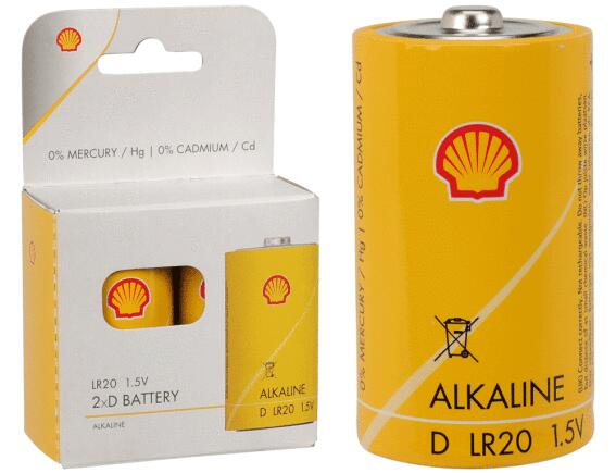 Αλκαλικές μπαταρίες SHELL C31300350 - LR20/AM-1 D - 2 τεμάχια