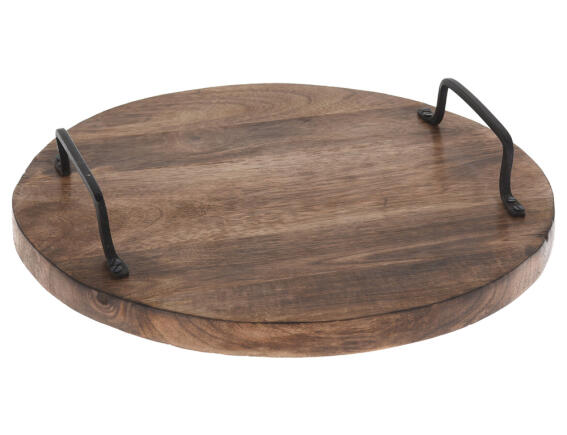 Δίσκος Σερβιρίσματος από Ξύλο Mango, με λαβές και διαστάσεις 30x30x6cm