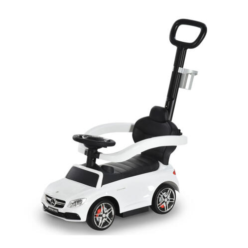 Αυτοκινητάκι - Περπατούρα Licensed PP Mercedes-Benz με Λαβή Γονέα Χρώματος Λευκό HOMCOM 370-112WT